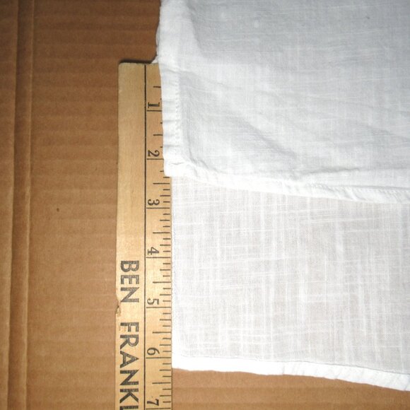 Princess Polly White Cotton Sheer Hem Top | Size US 0 - Picture 6 of 10